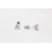 925 Sterling Silver Ear Studs Earring white zircon stone P 548